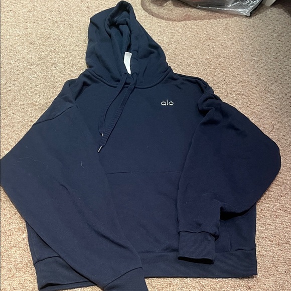 Alo Yoga Accolade Hoodie – Unisex – Navy – Size Small - Picture 5 of 9